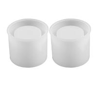 TEHAUX Stampo Facile da Sformare in Silicone per Portapenne Cilindrico Bianco Interno Liscio per Organizzare Trucco e Penne a Casa o Sul Vanity