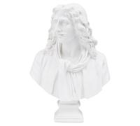 TEHAUX Statua in Resina Bianca per Ritratto, Ornamento da Tavolo | Decorazione per Casa e Ritratti, Atmosfera Artistica, Scolpita Cura, Stile Realistico, per Principianti