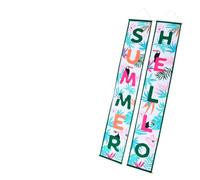 TEHAUX Striscione per Porta Tema Hawaii Decorativo per Feste Estive Decorazioni da Appendere alla Porta per Feste in Casa Set di 1 Paio per Atmosfera Festiva e Sfondo Fotografico