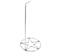 TEHAUX Strumento per Smaltare Ceramica a Stella a Cinque Punte in Metallo Argento con Design Professionale, Previene Gocce di Smalto e Aumenta la Produttività per Artisti