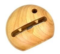 TEHAUX Supporto Cellulare Legno Naturale Ergonomico Amplificatore Audio Creativo Multifunzione per Smartphone Porta Penne Integrato per Ufficio e Casa