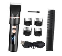 TEHAUX Tagliacapelli Elettrico Professionale Regolabile Display LCD Kit Completo per Tagliare i Chioma Rifinitore Sicuro e Facile da Pulire per Uso Domestico e Barbieri