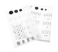 TEHAUX Tappetino per Nail Art in Silicone Riutilizzabile da 2 Pezzi, Foglio per Unghie da Pratica Disegni per Manicure, Strumento per Esercizi di Precisione e Miscelazione Colori,
