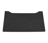 TEHAUX Tavolino Portatile per Sedia a Rotelle in Plastica ABS con Portabicchieri Vassoio Rimovibile e Ampio Spazio di Stoccaggio Accessorio per Anziani per Uso Interno ed Esterno