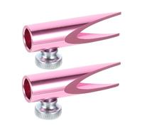 TEHAUX Temperamatite in Metallo da 2 Pezzi per Trucco Piccolo Temperamatite Cosmetico Doppi Slot a U per Matite Sopracciglia Eyeliner e Labbra Affilatura Rapida e Versatile per Uso