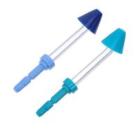 TEHAUX Testine di Ricambio per Idropulsore 2 Pezzi Verde e Blu Ugello Orale Professionale per Pulizia Dentale e Nasale Accessori Sostitutivi per Igiene Orale Quotidiana