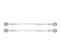 TEHAUX Testine Tirante Sterzo per ATV 2 Pezzi in Acciaio Inox Argento | Ricambio per Quad a Quattro Ruote, Barra di Sterzo Posteriore, Accessori Off Road