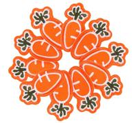 TEHAUX Toppe Termoadesive a Forma di Carota 10 Pezzi per Cappelli e Giacche, Resistenti All'usura, Pratiche e Facili da Usare, per Riparare e Rinforzare Tessuti