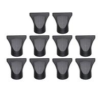 TEHAUX Ugelli per Asciugacapelli Accessori Professionali in Pp e PC Nero 10 Pezzi Concentratori Riutilizzabili per Styling per Fono Chioma