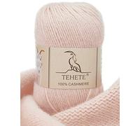 TEHETE Lana Gomitolo,100% Cashmere Filo, 50g, 4-Strati, Filati per Maglieria e Uncinetto, Perfetto per Il Fai da Te e Il Lavoro a Mano, 004