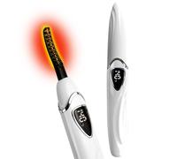 Tehoi Pinza elettrica riscaldata per ciglia, indicatore di temperatura a LED, gamma di controllo 60-90 ℃, ricaricabile USB, ideale per la cura naturale della bellezza per le donne (White+Silver)