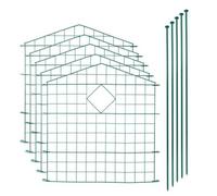 Teichzaun Recinto Della Maglia Steccato Oberbogen Punta 11tlg Set Verde 5