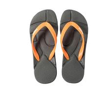TEidea Infradito Uomo Flip Flops Uomini: Eleganti Infradito Da Spiaggia Per Uomini Per Le Pantofole Estive-Arancia Grigia-44