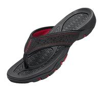 TEidea Infradito Uomo Uomini Infradito Sandali da Spiaggia Sandali Uomini Scarpe Scarpate Non Slipisti Piatti in Gomma Casual-b- Nero-49