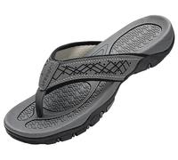 TEidea Infradito Uomo Uomini Infradito Sandali da Spiaggia Sandali Uomini Scarpe Scarpate Non Slipisti Piatti in Gomma Casual-b-grigio-49