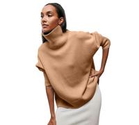 TEidea Maglione Donna Maglioni Donna: Maglione A Maglia per Le Donne-Spessa E Calda, Manica Lunga Pullover A Maglia Donne-Cammello-S