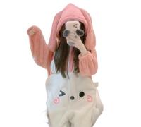 TEidea Pigiama Donna Invernale Set di Pigiama Coniglietto Carino per Donne - Costume da Cosplay Coniglietto, Pigiama di Halloween E Regali di Natale-Coniglio-XL