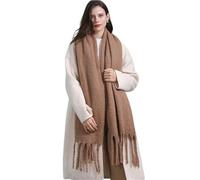 TEidea Sciarpa Donna Sciarpa Lunga Lunga Addensata per Le Donne Cashmere Artificiale Invernale Caldo Sciallone A Magazzino Grande （220 * 50 Cm）-Marrone-220X50 Cm