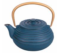 Teiera 600 ml in ghisa impugnatura pieghevole, filtro in acciaio inox, blu