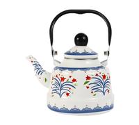 Teiera a Foglie Sciolte in Smalto, Bollitore Da Piano Cottura 1,7L