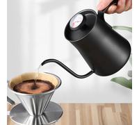 Teiera a goccia caffè design elegante con indicatore di temperatura e beccuccio