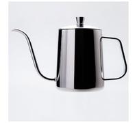 Teiera a goccia in acciaio inox, caffettiera con manico e beccuccio lungo, ideale per cucina, viaggi e campeggio, dimensioni compatte 22 x 14 x 9 cm