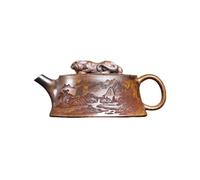 Teiera Alle Erbe Teiera In Ceramica Intagliata In Stile Retrò Cinese Con La Tigre E Il Dragone Nascosto. Set Da Tè Kung Fu For La Casa. Lnfusore Per tè in Foglie sfuse