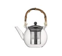 TEIERA BODUM Assam, Vetro Borosilicato, Impugnatura Bambù, 1.0 l