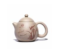 Teiera classica Yixing da 210 ml in argilla viola con sezione minerale grezzo, filtro per fango, teiera fatta a mano, bollitore per uova di drago Zisha, set da tè personalizzato (colore: 210 ml)