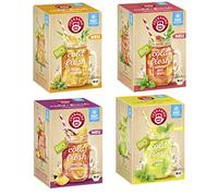 Teiera Cold & Fresh BIO Mix di 4 pezzi, con le nuove varietà di limone, menta, pesca, maracuja, rosmarino arancione, pompelmo e zenzero (4 x 45 g)