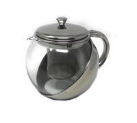 TEIERA CON FILTRO INFUSORE PER TISANE THE 900ML TISANIERA TÈ IN VETRO E ACCIAIO