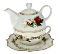Teiera con tazza e piattino Porcellana Carol Brandani 91089