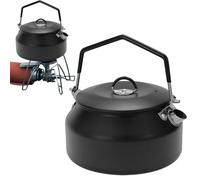 Teiera da campeggio | 1 l resistente al calore in acciaio inox per riscaldamento rapido | Bollitore portatile per caffè, tè, teiera riutilizzabile per escursioni, picnic, viaggi con zaino