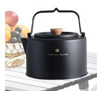 Teiera da campeggio, Caffettiera da tè da campeggio - Bollitore per teiera da caffè all'aperto da 1 litro | Bollitore per l'acqua sul fornello, teiera portatile per escursioni, viaggi all'aperto, zain
