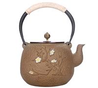 Teiera Da Cucina Terrazzo Giardino Teiera Da 1300 Ml Teiere In Ghisa Pentola Artigianale In Rame Coperchio In Stile Non Rivestito In Ferro Fatta A Mano