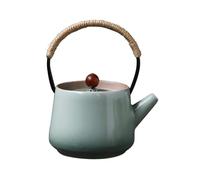 Teiera Da Cucina Terrazzo Giardino Teiera in ceramica con manico antiscottatura Contenitore for la preparazione di tè nero e caffettiera