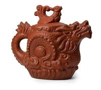Teiera drago cinese Phoenix Auspicious Happy Zisha Gongfu Teiere rosse per tè sfuso (510 ml rosso)