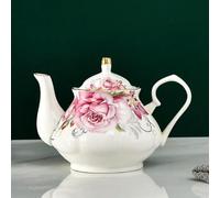Teiera europea in porcellana cinese da 400 ml. Set da tè pomeridiano inglese. Teiera in porcellana. Caffettiera resistente al calore