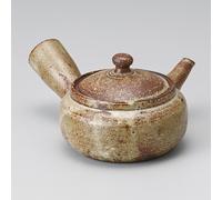Teiera Giapponese In Ceramica Mino Kyusu Verde 300Ml Yohen Kiln Giappone