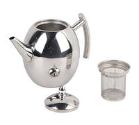 Teiera in acciaio inox, 1,5 l bollitore/teiera/caffettiera in acciaio inox con filtro, in acciaio inox con grande capacità di filtro(1500 ml)