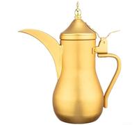 Teiera in alluminio dalla forma retrò progettata per una manipolazione stabile e un versamento accurato durante la preparazione di tè, caffè e bevande (1,4 L)