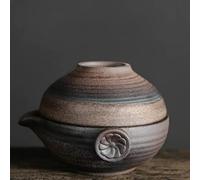 VIXDA Teiera in Ceramica in Stile Giapponese Kung Fu Gaiwan Ceramica Grossa Bollitore Tazza d'Acqua Set da tè da Viaggio Portatile Tazza da tè per Ufficio Bicchieri