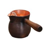 Teiera in rame piccola con manico laterale Bollitore da tè vintage