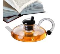 Teiera In - Struttura In Resistente Al Calore, Infusore Per Tè Incluso, Macchina Per Tè Multifunzionale A Foglie Sfuse, Pratico Bollitore Per Bevande, Design Trasparente | Per Servire La P