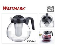 TEIERA IN VETRO BOROSILICATO CON INFUSORE IN RESINA 1,5 LT "WESTMARK"