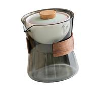Teiera in vetro da 210 ml, portatile, Gong Fu cinese, per ufficio di viaggio