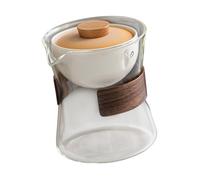 Teiera in vetro da 210 ml, portatile, Gong Fu cinese, per ufficio di viaggio
