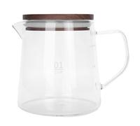 Teiera in vetro Piano cottura Caffè Pentola in vetro borosilicato Bollitore per tè trasparente Caraffa per caffè in vetro con manico (300ml)