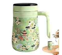 Teiera isolata, 550 ml, motivo floreale, caraffa per caffè e tè con infusore rimovibile, caraffa per acqua calda per feste, casa e caffè