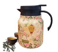 Teiera isolata, caffettiera isolata, teiera da 1000 ml Bollitore da tè vintage in acciaio inossidabile - Teiere isolate, caraffa termica per Capodanno cinese, San, festa della mamma